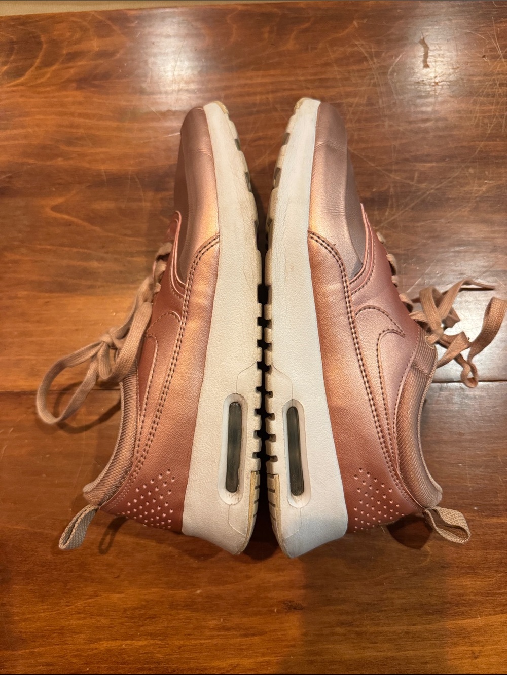 NIKE Air Max Thea Rose Gold Special Edition Metallic Red Bronze Women’s Size 8 - Picture 10 of 14